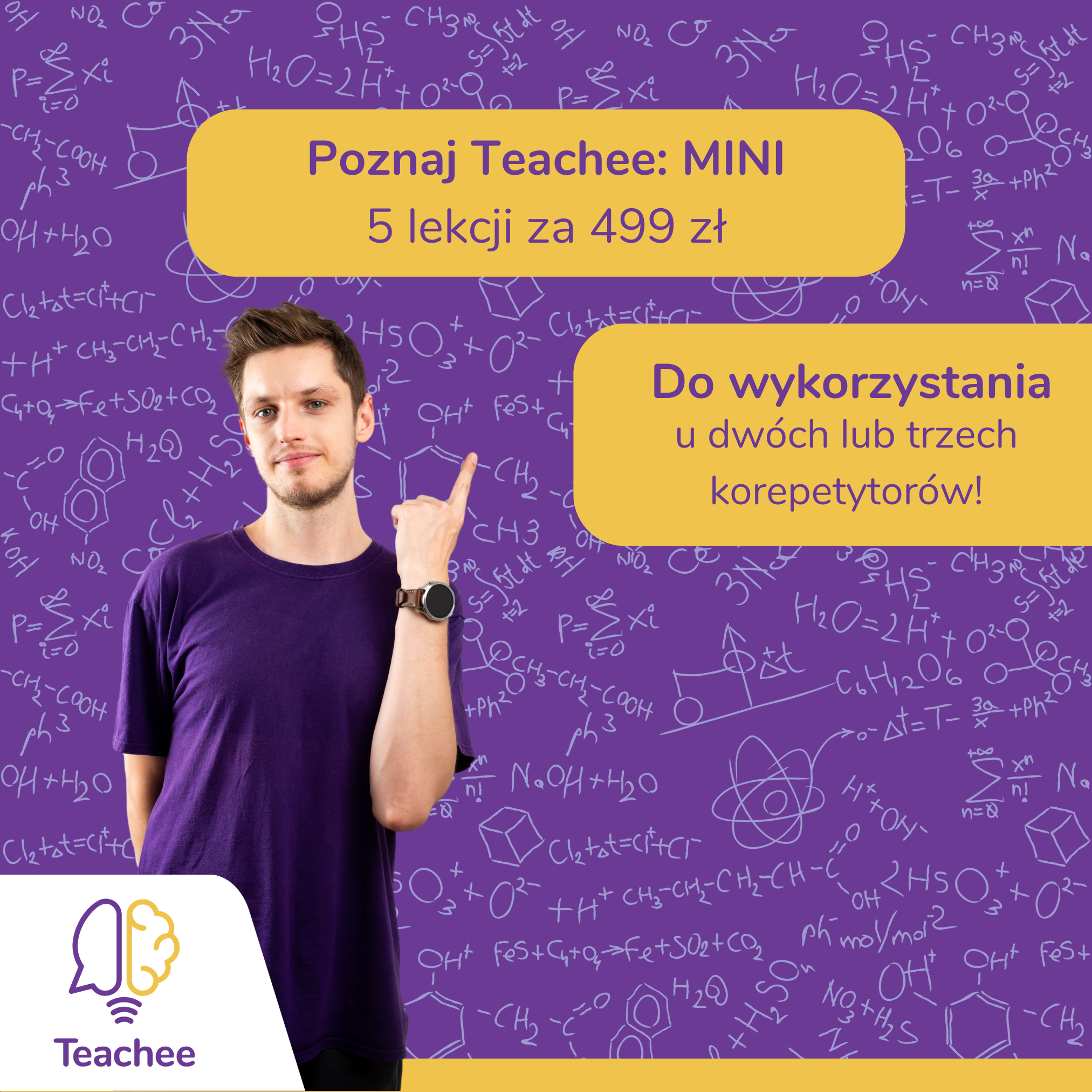 Pakiet 5 lekcji 60 min (Teachee Mini)